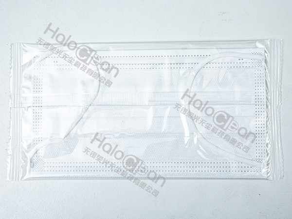White 3-SPP mask with flat rib independent packaging